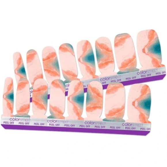 Color Street Nail Polish Strips Retired Rhodes to Paradise New - Picture 3 of 7